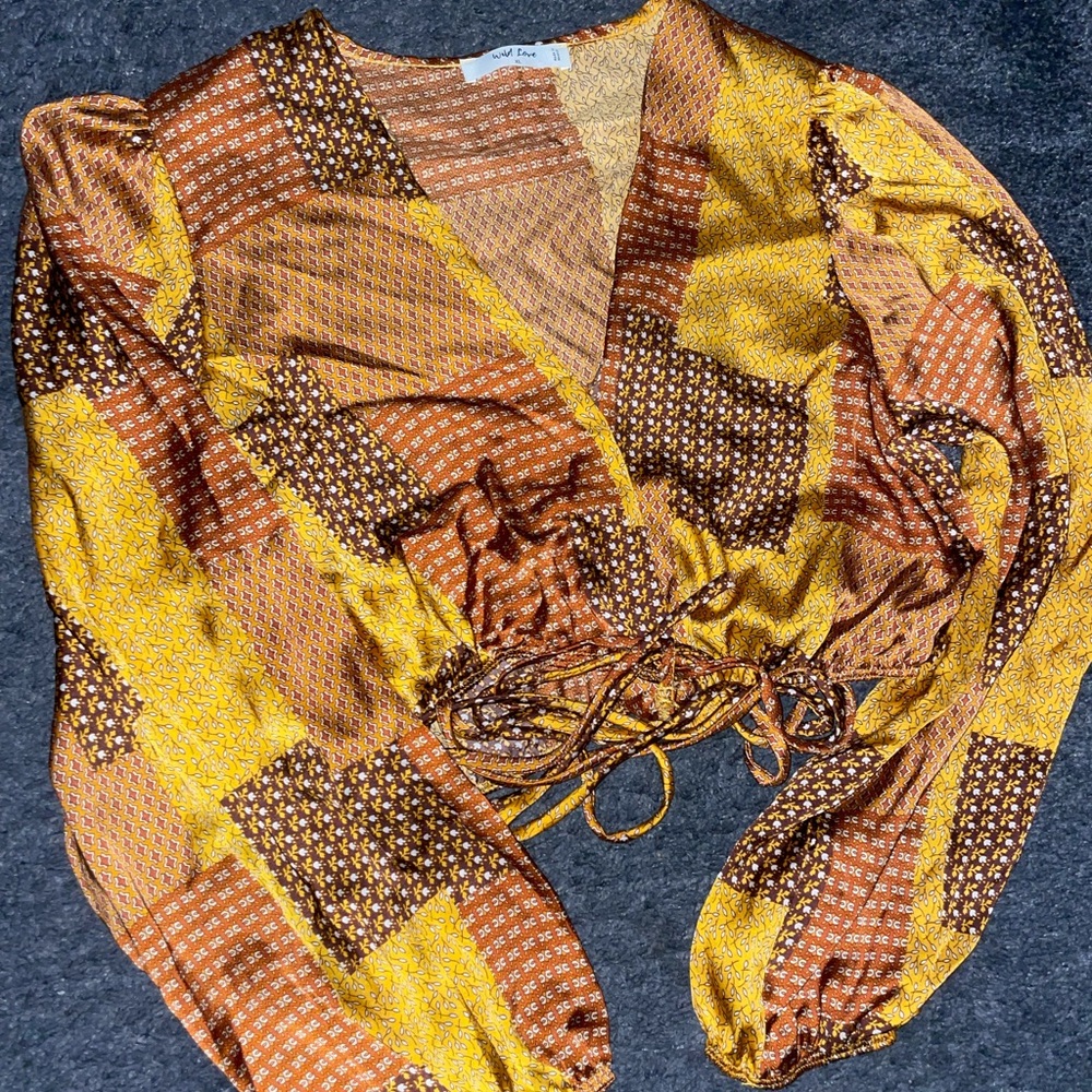 Cropped hippy blouse